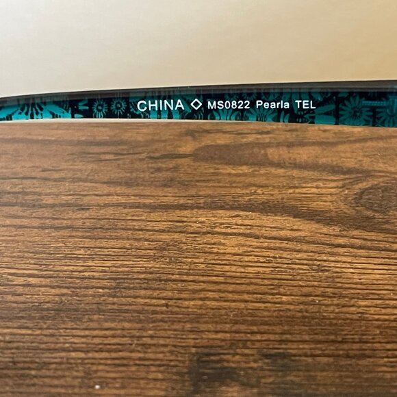 Foster Grant Blue Teal Floral Pattern Rectangular Eyeglass Frames Only 53-16-144 - Picture 2 of 8